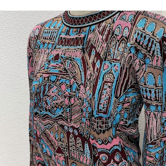 Missoni Crewneck pullover in wool and viscose with Venezia Motif Size Medium - Picture 4 of 13